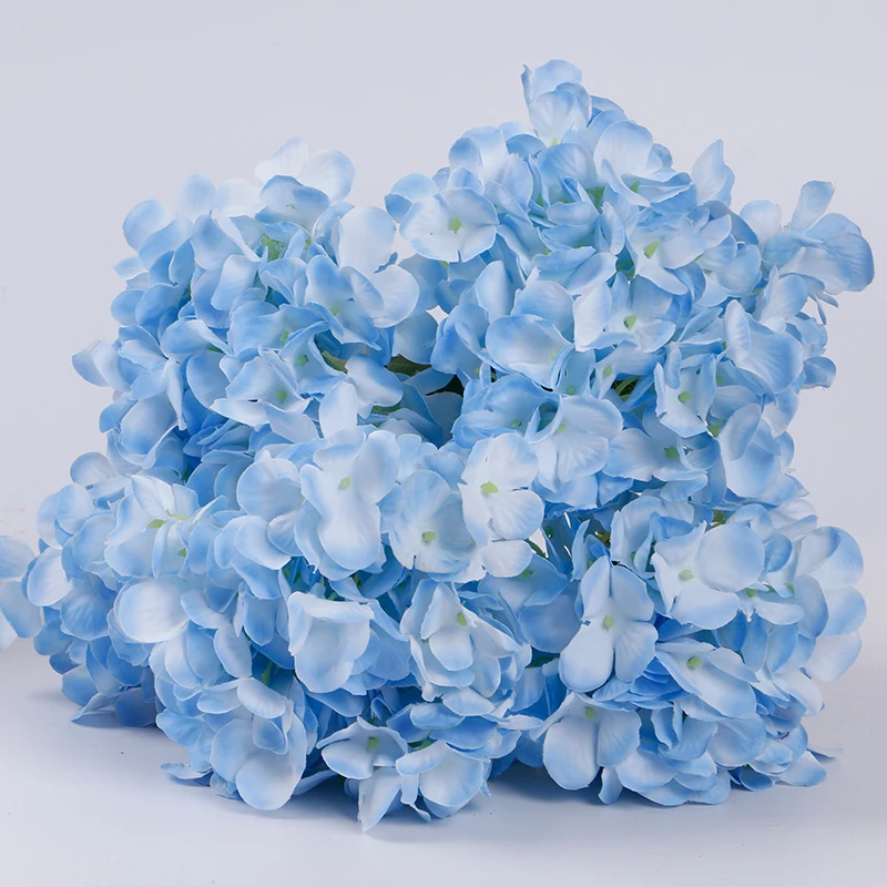 Wholesale Wedding Decorative Silk Hydrangea Artificial Flowers Bunch