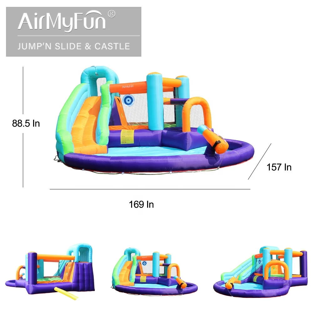 Airmyfun Прыжки Водная Горка Надувной Дом Детский Надувной Батут Надувной  Замок С Горкой - Buy Slide,Bouncer Slide,Inflatable Bouncer Slide Product  on ...