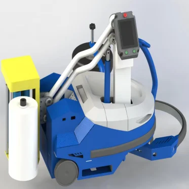 Ce Box Package Product Palletting Used Mobile Wrapping Machine Small Self-propelled Packing Machine