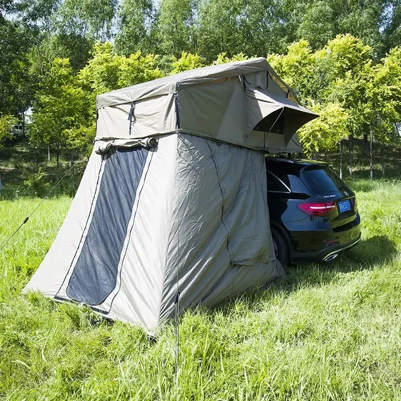 Easy Folding Aluminium Clamshell Car Rooftop Tent Canvas Car Roof Tent ...