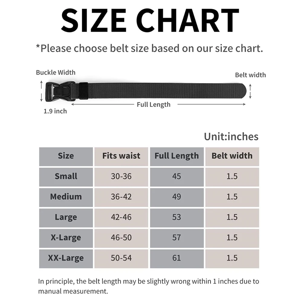 Lightweight Men High-quality Durable Tactical Belt Adjustable Wear-resistant Nylon Web Belt