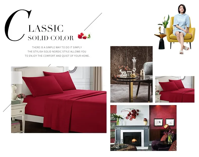 Luxury Quality China Manufacturer Polyester Cotton Fabric King Size