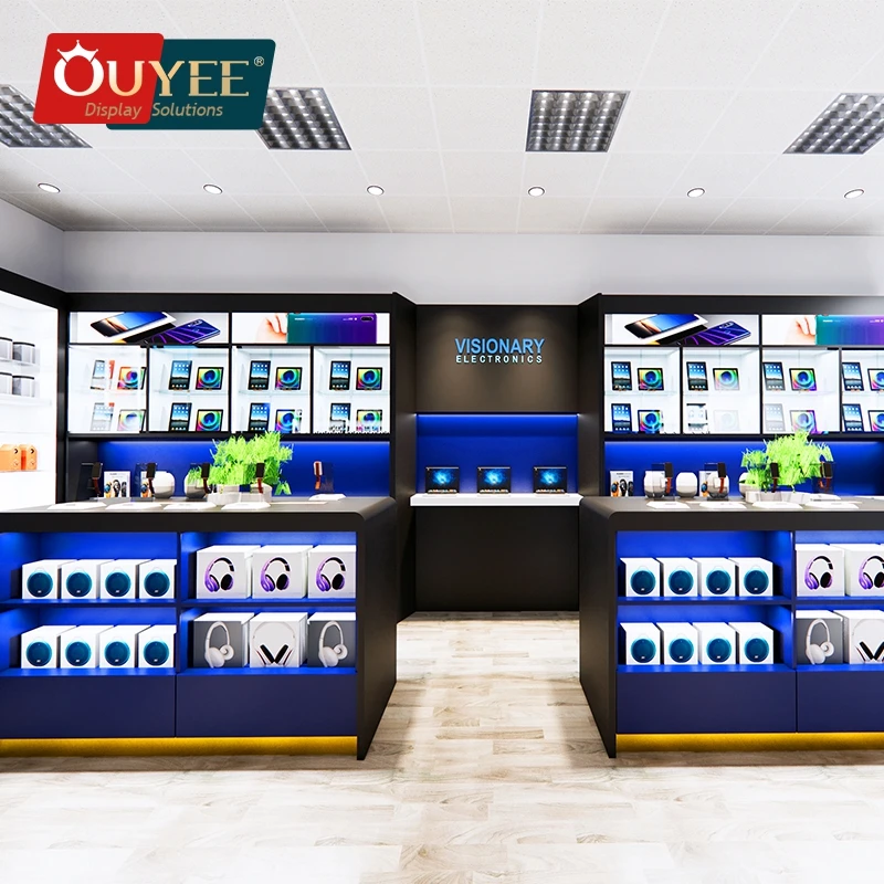 Cell Phone Accessory Display Mobile Shop Counter Computer Shop Decoration Mobile Shop Interior Design