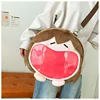 Brown backpack with pain relief feature