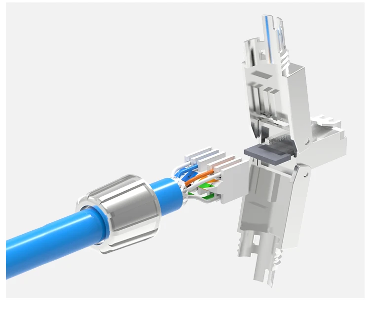 Rj45 Cat7 Field Connector Tool-less Field Termination Plug Shielded ...