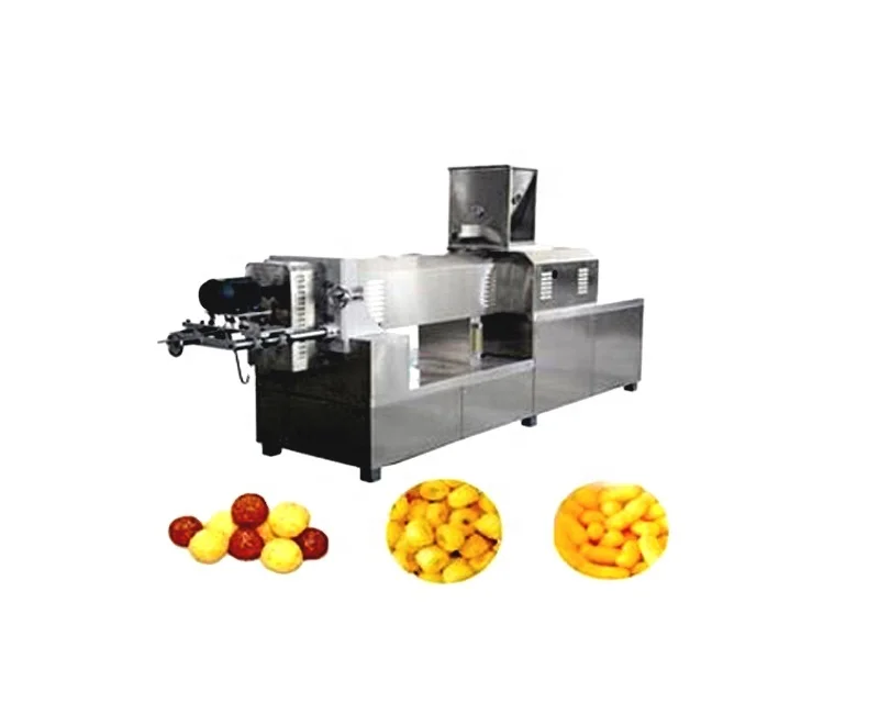 Puffed Corn Chips Sticks Balls Rings Snack Machines Processing Equipment