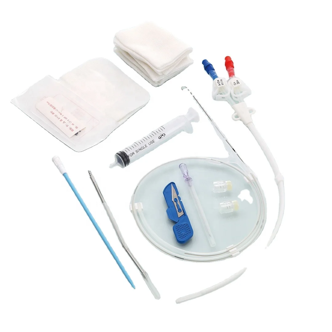 Medical Disposable Clinic Consumable Hemodialysis Catheter Set Kit