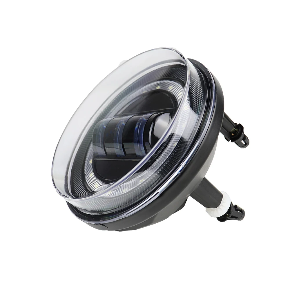 AUKMA Pair LED Driving Lamps Halo DRL Fog Light Used For GMC Sierra 1500 2500 3500 2007-2013 Model