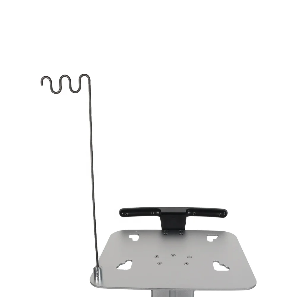 All One VESA Modern Hospital Trolley Height Adjustable Mobile Medical Laptop Cart Cable Winder Storage Arm Dental Dining 6