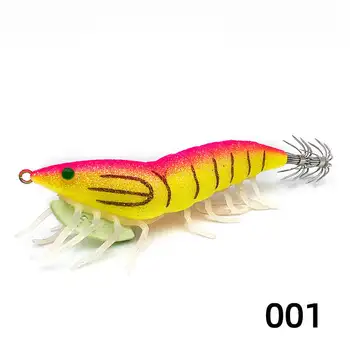 Cheery New Luminous Squid Hook Realistic Bait Shrimp Lure with Soft Feet Plastic Fishing Lure – Soft Lure – view 4
