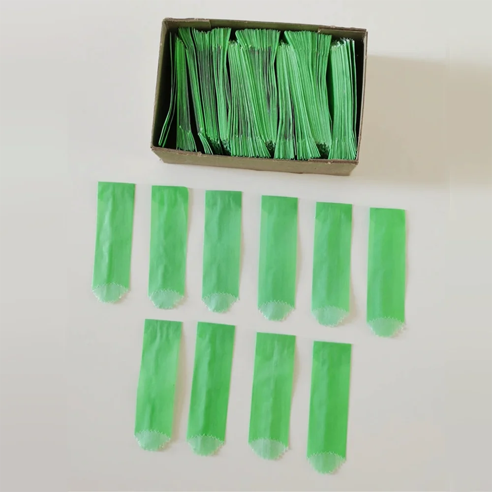 Custom Medium Glassine Paper Baggies Blue Wax Gassine Wax Stamp Coated