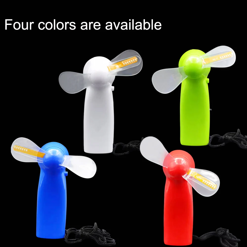 Led Custom Message Mini Handheld Fan Electric Led Light Up Fan ...