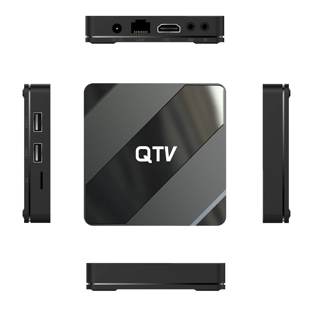 Factory Price Future APP IP Tv Box QTV Allwinner H616 5g Wifi 2GB 8GB Android 10 TV Box QTV OTT Media Streamer Box Hot for UK NL