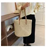 Of-white square-line bag