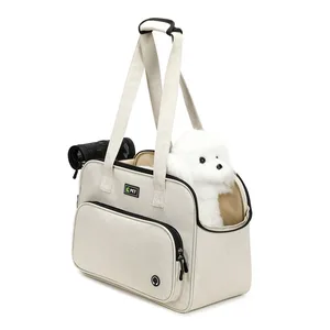 Wholesale Airline Approved Breathable Small Cats Dogs Sling Bag Adjustable Tote Bag Portable Travel Luxury Pet Carrier Bag