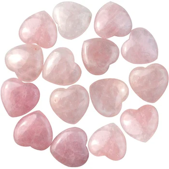 Wholesale Natural Stone Carved Moon Stars Heart Rose Quartz Crystal Bowls Heart Shaped