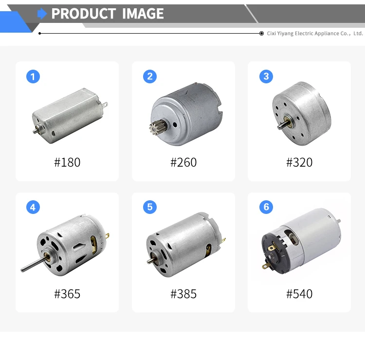 Fine Model 395 Dc Motor 12v 12000rpm High Speed Carbon Brush Micro