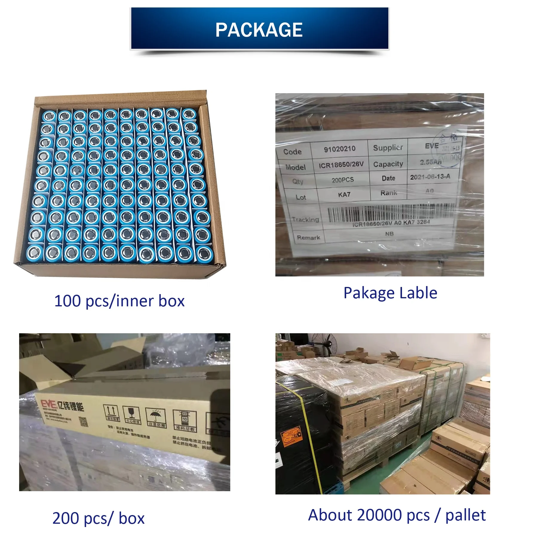 BAK YIWEI SZNS 18650 3.7V Lithium Ion Battery 2550mAh for Electric