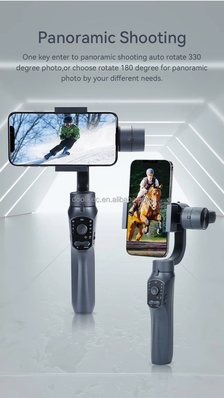 Smart Shooting 3 Axis Gimbal Stabilizer Phone Holder Selfie Stick for Different Mobile Phones Face Auto-tracking