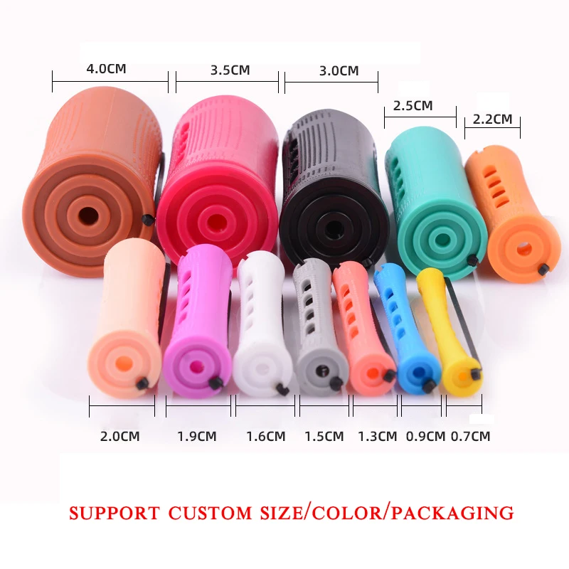 Wholesale Custom Multi-Size Hair Perm Rods DIY Hairdressing Tools Plastic Hair Rollers Cold Wave Rods for Long Short Hair