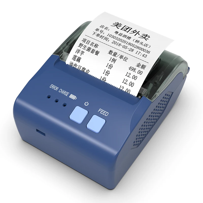 Mobile Receipt Bill Ticket Printer Queue Barcode Mini USB 58mm Thermal Receipt Printer for Supermarket Hospital Vending Machine