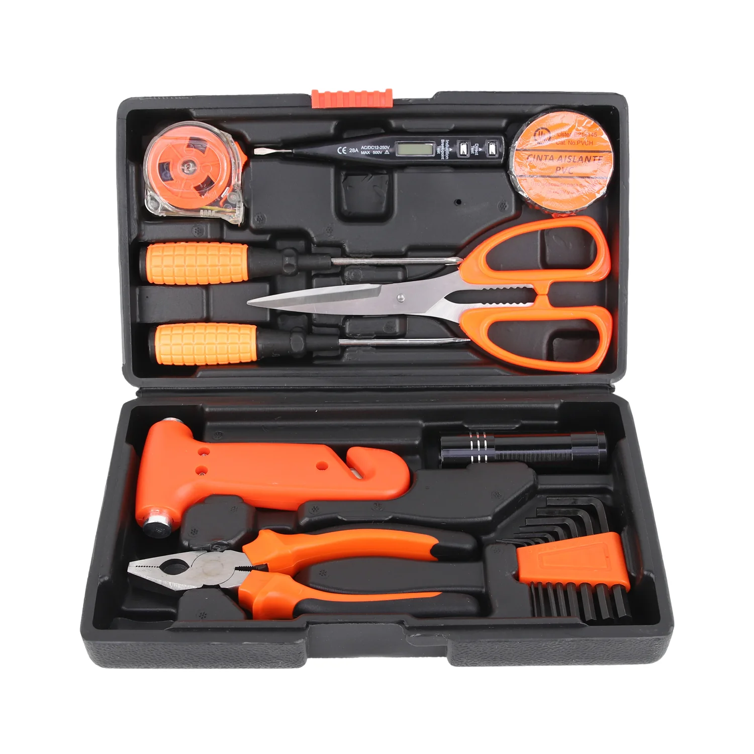 9Pieces Home Tool Set, Basics Household Tool Kit with Small Mini