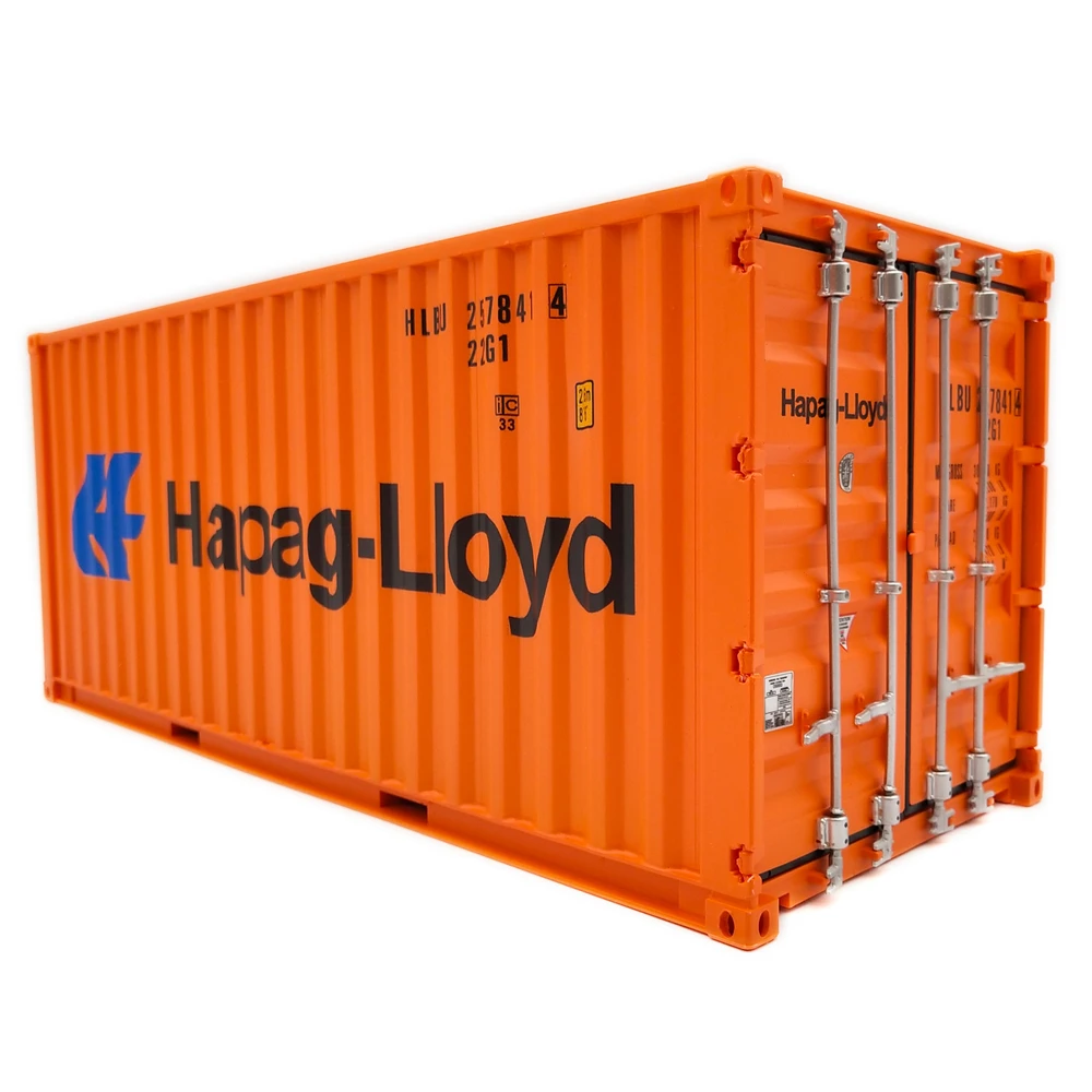 【A】30cm 1:20 Hapag-lloyd shipping 20GP container miniature shipping container scale model O.A.S ship model