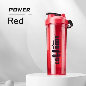 700ml Large Capacity Tritan Material Shaker Cup Leak-proof Stainless Steel Fitness Bottle Direct Drinking for Protein Powder