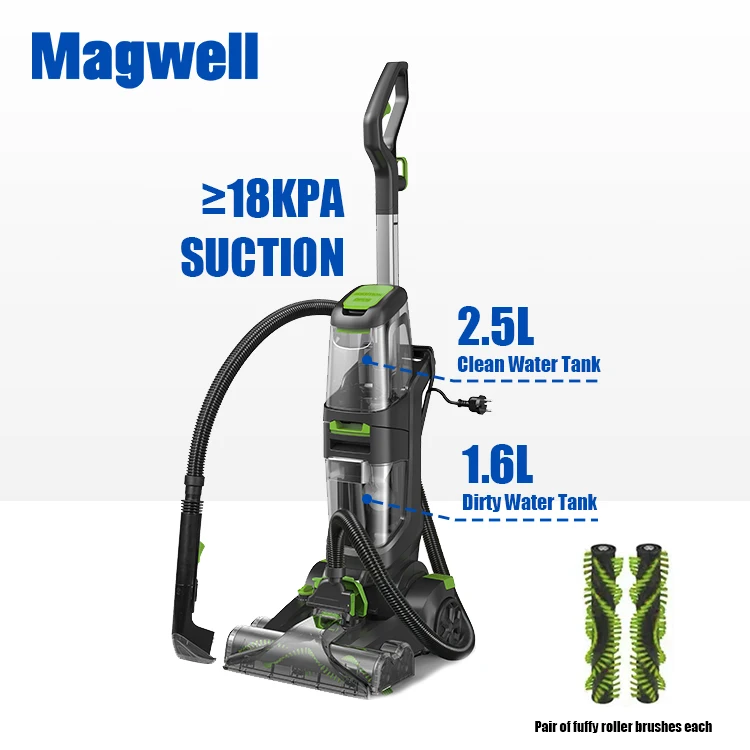 Magwell VCW95100 Walk Behind Dry And Wet Carpet Cleaner Upright Vacuum Cleaner Self-cleaning Household Floor Washer For Sale