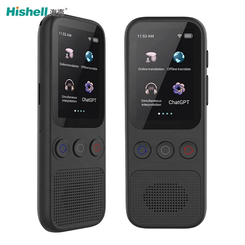 Smart Voice Translator Chat GPT Languages Translation Offline Instant Pocket Translate Machine for Travel Business