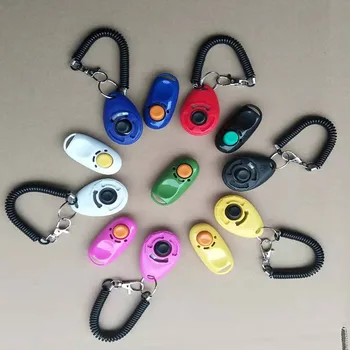 Factory Direct Wholesale Multi-color Pet Training Clicker with Wrist Strap - Dog Training Clicker