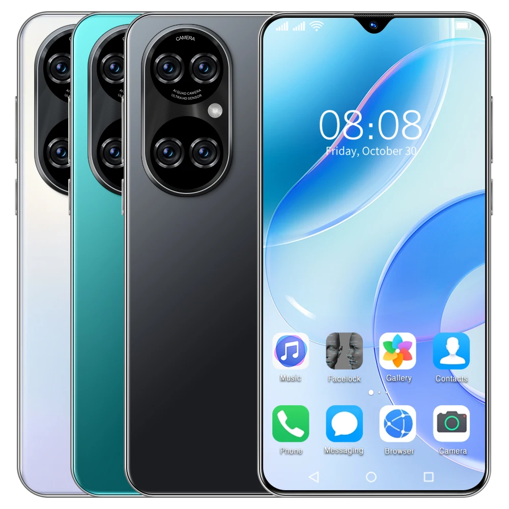 
Лидер продаж, глобальная версия смартфона высокого качества P50 Pro, мобильный телефон 4G 5G 512 ГБ, Оригинальный разблокированный телефон Android 