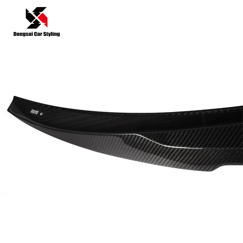 M4 Type Dry Carbon Fiber Rear Trunk Lip Tail Wing Ducktail Spoiler For ...