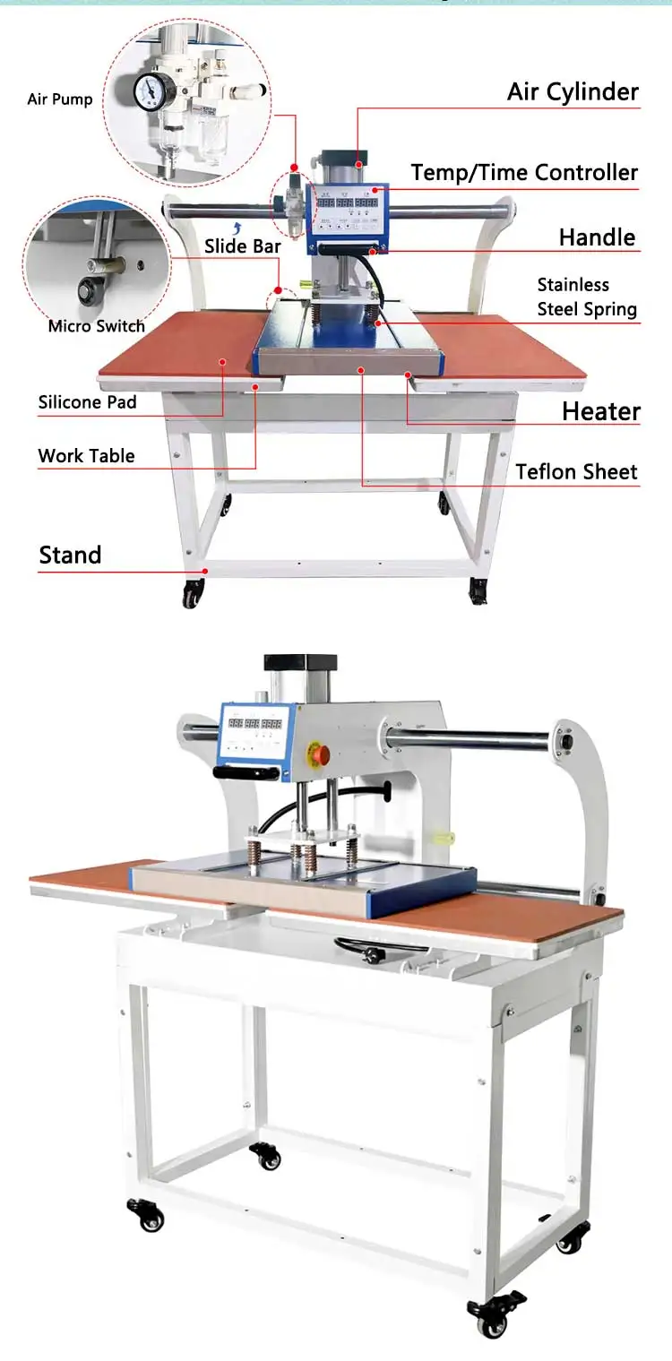 5 in 1 8 in 1 9 in 1 10 in 1 40*60cm Combo Digital T Shirt Heat Press Machine Multifunctional Sublimation Printing Shops manufacture