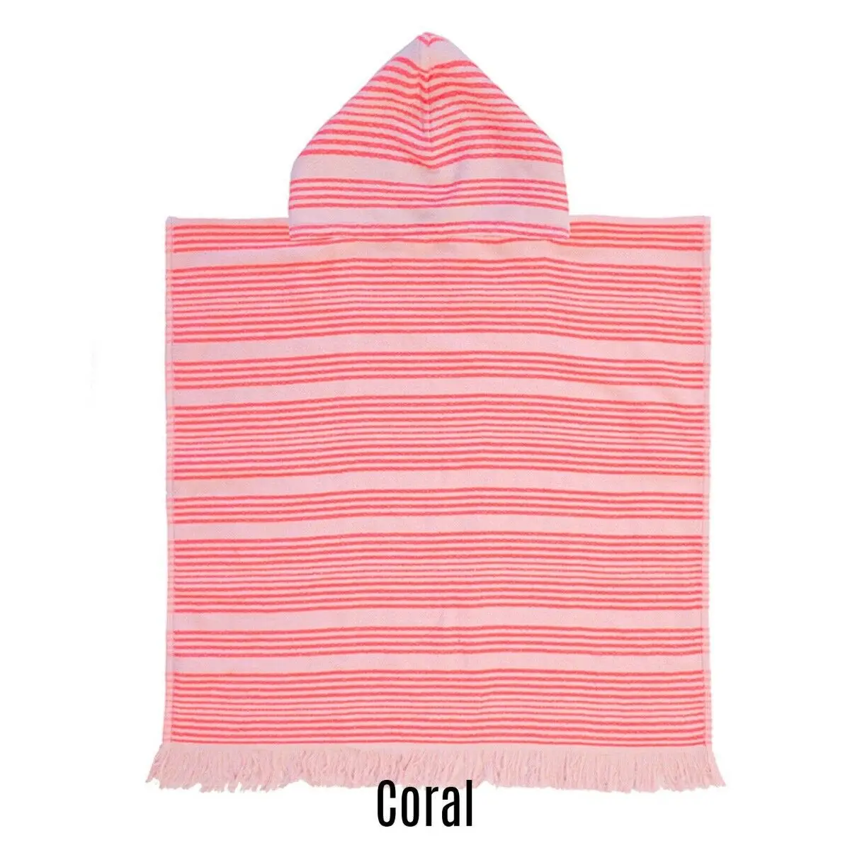 Striped Kids Towel Cotton Kids Poncho Towel Wetsuit Kids Hooded Towel details