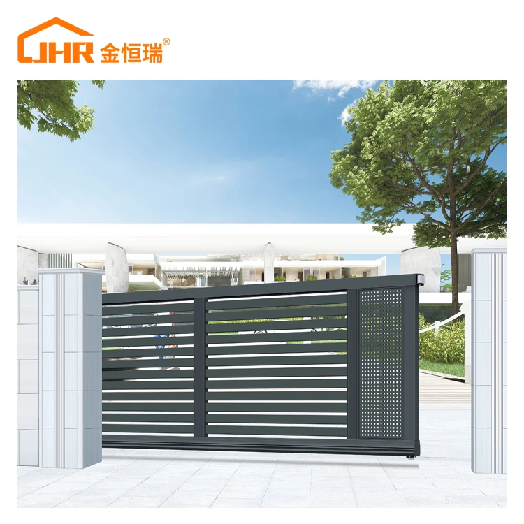 JHR Italy Iron Foldable Curve Sliding Gate Design From Nigeria Nylon Gear Rack for Sliding Gate with Smart Sliding Gate Lock