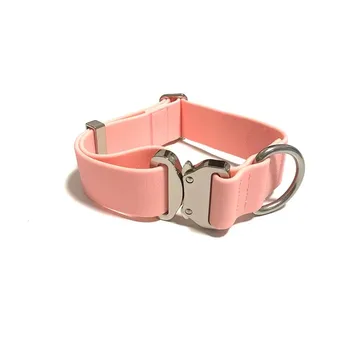 Durable Tactical Metal Buckle Polyurethane Waterproof PVC Dog Collar