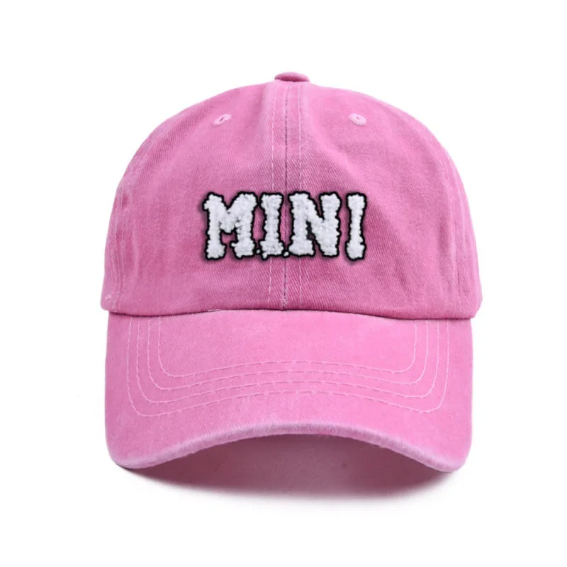 Mama Mini Fashion Outdoor Vintage Casual Hip Hop Embroidery Logo Trendy Washed Cotton Adjustable Cap Hat Baseball golf Hats