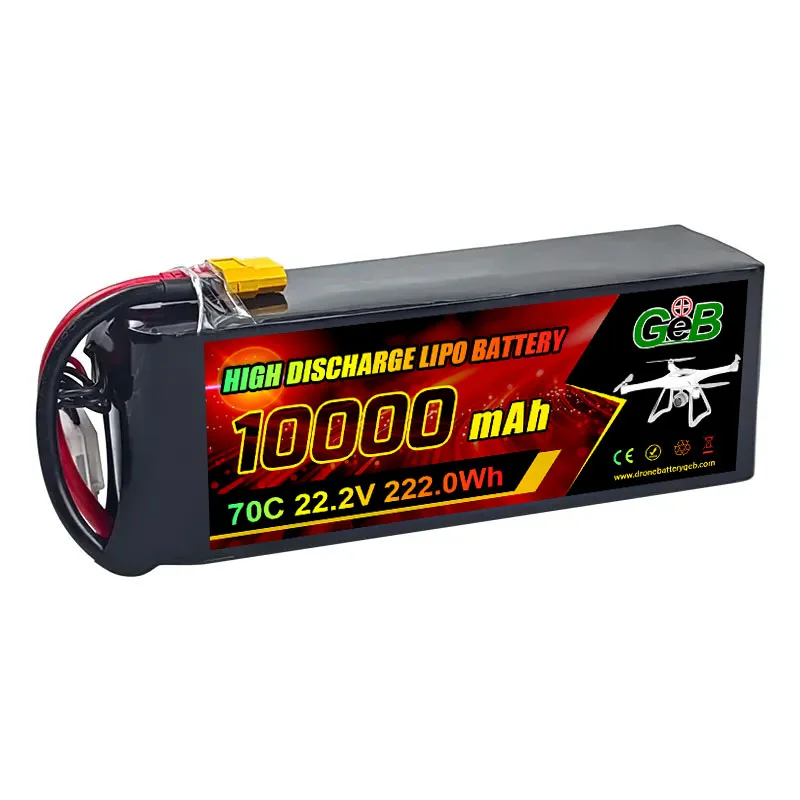 แบตเตอรี่ UAV 6S อัตราสูงที่ปรับแต่งได้ 22.2V 7000mAh 9000mAh สำหรับโดรน UAV แบตเตอรี่ลิเธียมสำหรับโดรน