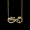 Heart infinity necklace