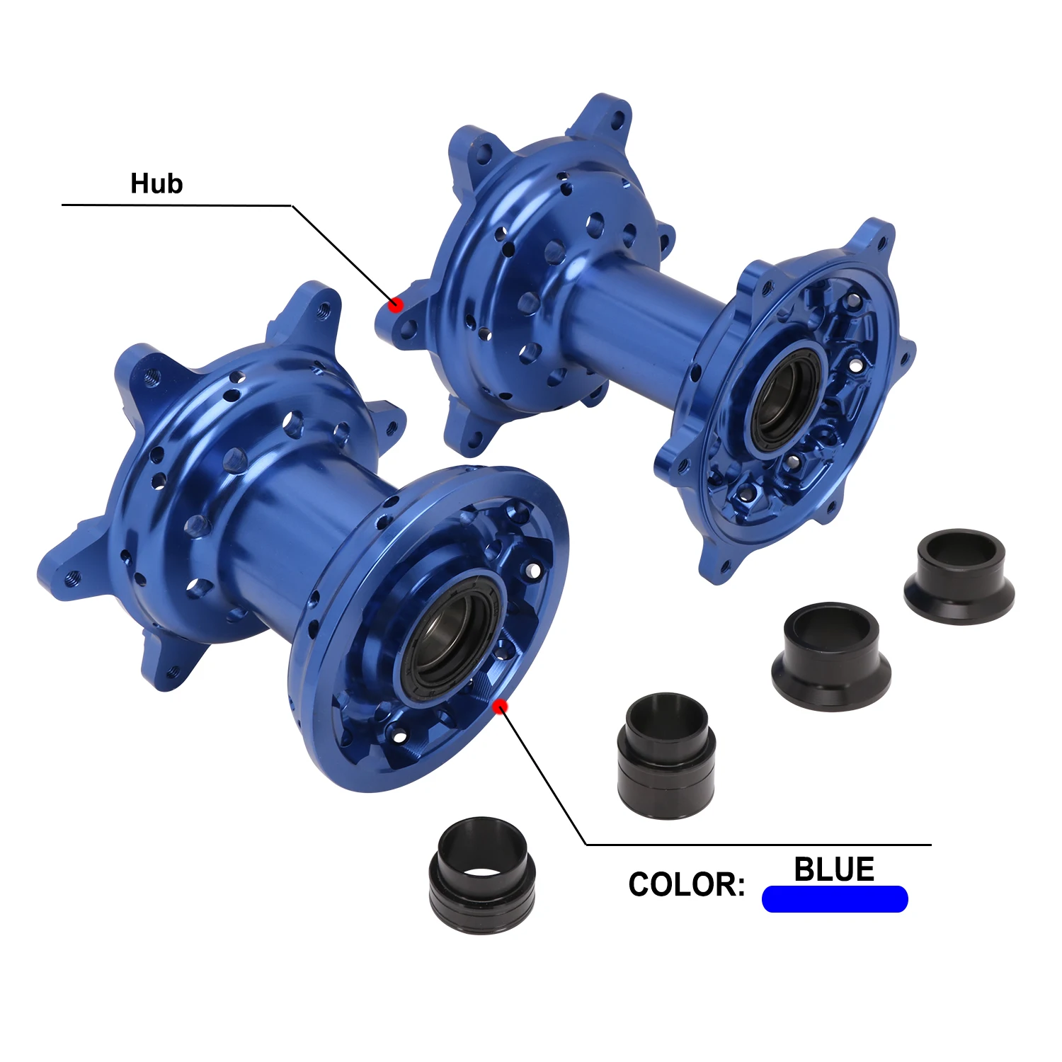 JFG  Anodized Motocross YZ250F  Hub Sets Aluminum Motorcycle  Accessories  MX YZ 450F  Wheel Hub for YAMAHA