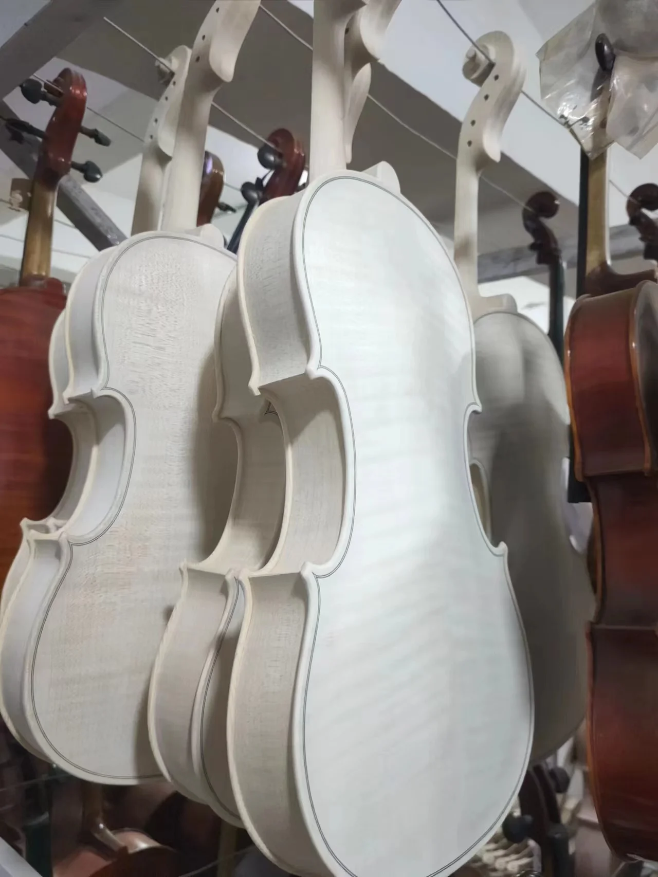 44violin Hellier Style Violin Full Size Violino High Level Professional Violin Solid Spruce Top