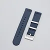 navy blue-silver buckle