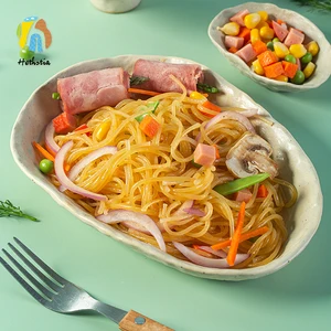 Halal/Kosher Instant Diet Shirataki Noodles Non-GMO Dried Konjac Noodles Keto Friendly Rich Fiber Low GI Food Box/Bulk/Bag