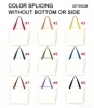 Color splicing without bottom or side