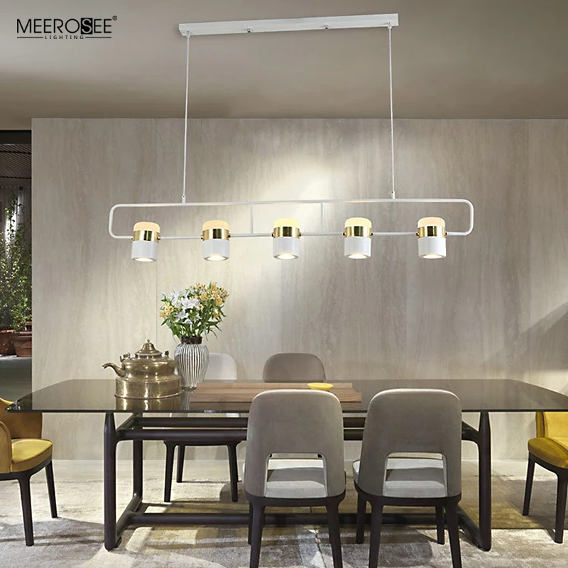 Meerosee Modern Black Hanging Pendant Lights Indoor Home Kitchen Bar Light with Metal Shade MD86775