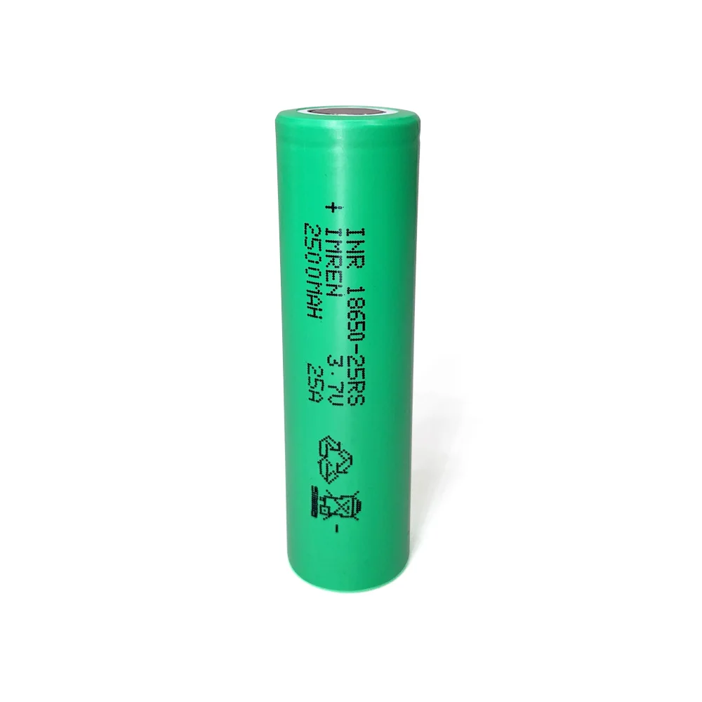 100% Original IMREN 25RS 18650 battery 25RS 3.6V 2500mah 25A Li ion rechargeable battery