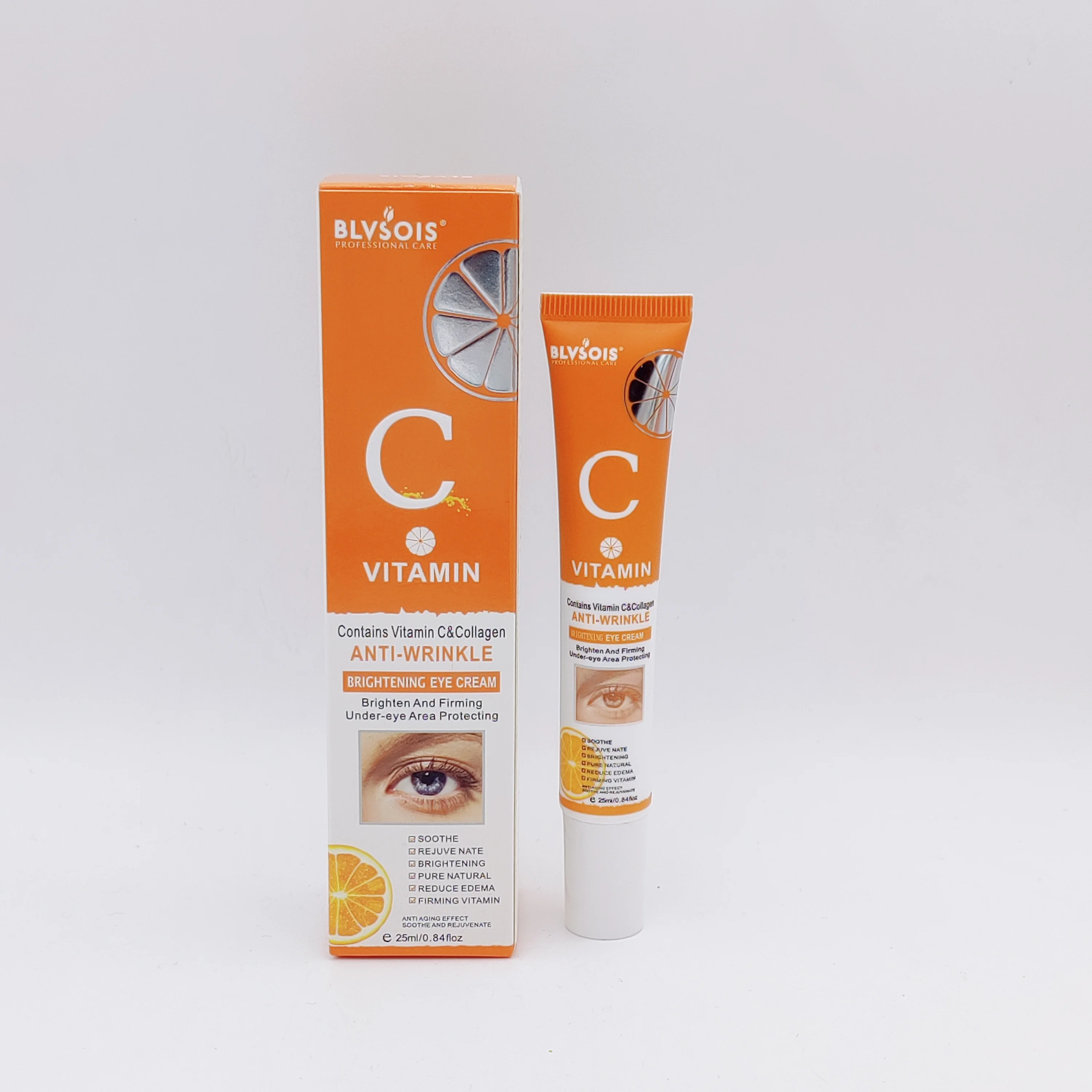 BLVSOIS Vitamin C Remove Dark Circles Bag Wrinkle Eye Cream Support ODMOEM Anti Aging Eye Cream