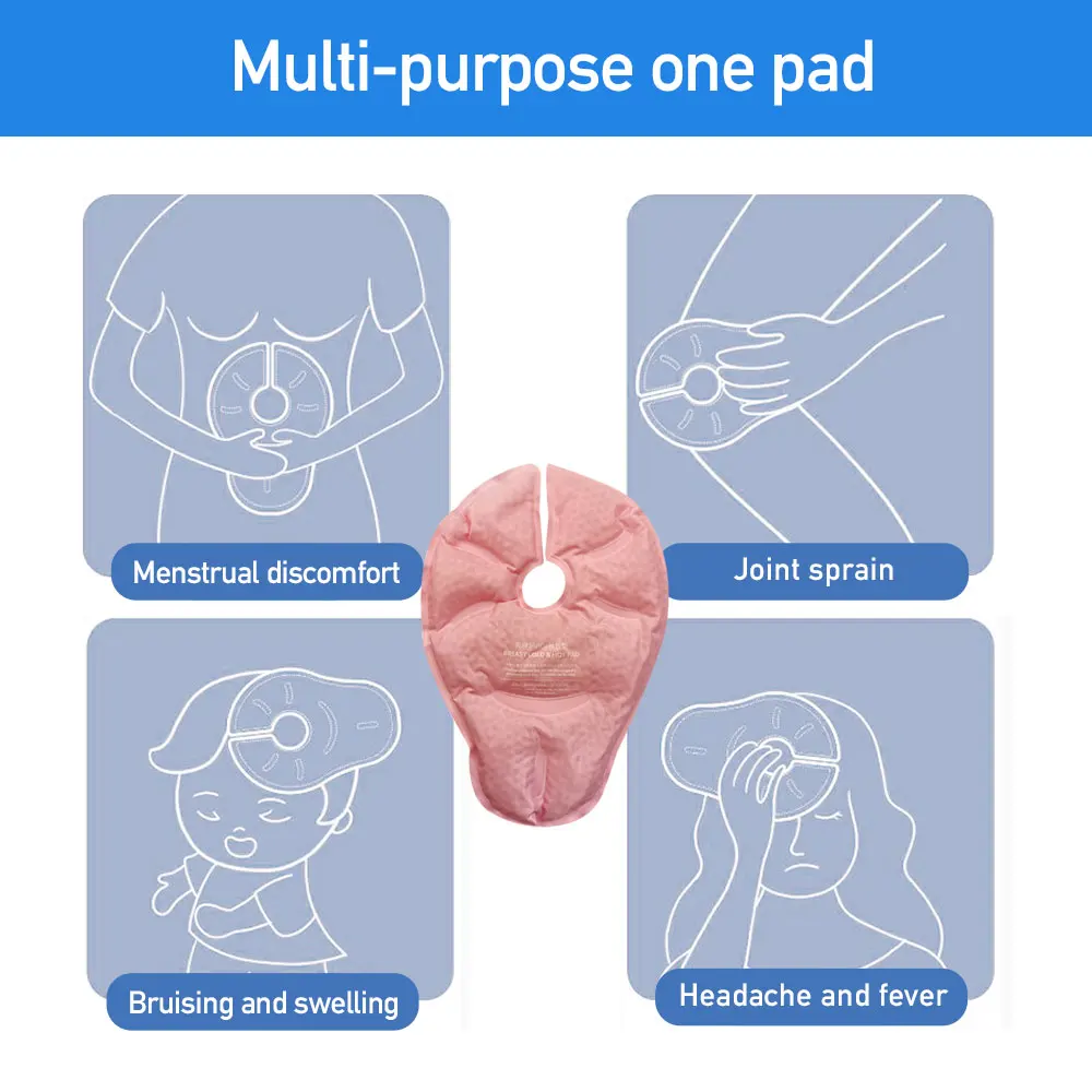 Reusable Breast Gel Ice  Pad Reusable Nursing Breast Feeding Gel Beads Hot and Cold Pack