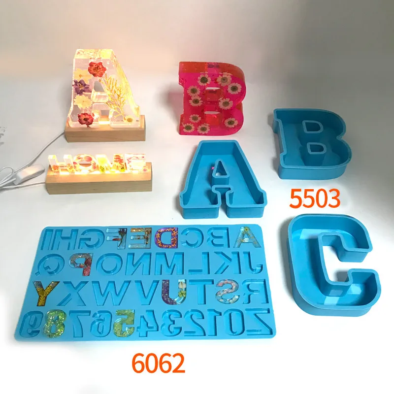Big Letter Silicone Mould Letter Mold Individual Alphabet 